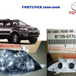ໄຟຕາຫນ້າ FORTUNER ປີ 2005-2008 ເບື້ອງຂວາ (ໂຄມດຳ) ແທ້ສູນ TOYOTA