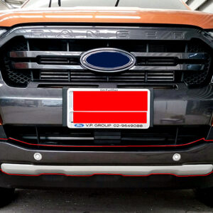 ກັນແຄ້ງທາງໜ້າ ມີຮູ/ບໍ່ມີຮູເຊນເຊີ Ford Ranger Front Cladding ປີ 2018-2021