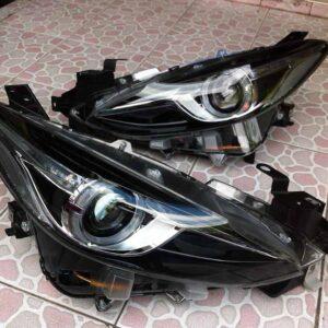 ໄຟຕາໜ້າໂປເຈັກເຕີ All New Mazda 3 Skyactiv (ປີ2014-2016) ມືສອງ ຂອງແທ້